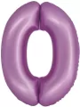 Balon foliowy Smart cyfra 0 lawendowy matowy 76cm - tantis.pl
