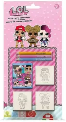 Pieczątki LOL blister z 3 pieczątkami