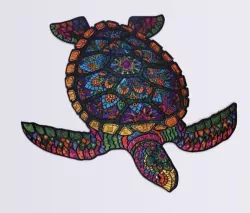 Puzzle drewniane eko 68. Długowieczny żółw