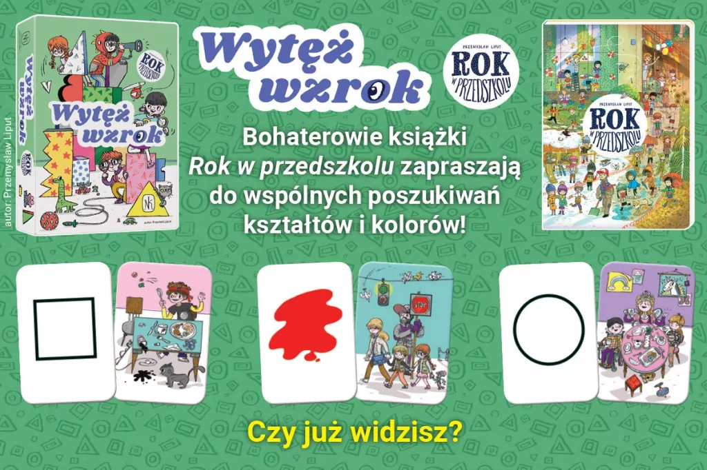 Wytęż wzrok. Rok w przedszkolu. Gra edukacyjna - tantis.pl