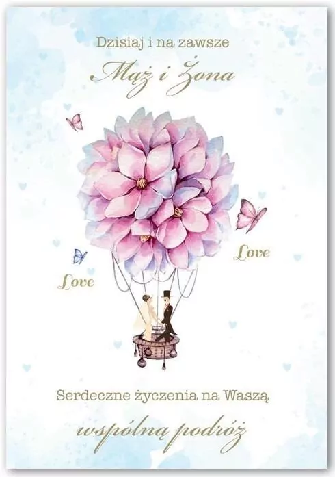 Kartka okolicznościowa Ślub - tantis.pl