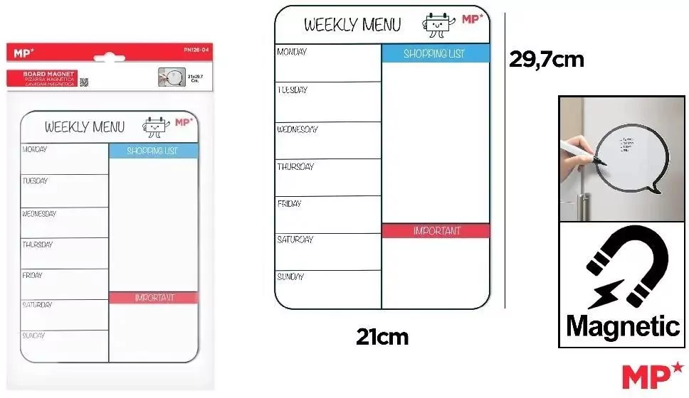 Planer tygodniowy magnetyczny A4 - tantis.pl