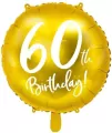 Balon foliowy 45cm. 60th Birthday złoty - tantis.pl