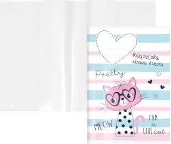 Okładka na książeczkę zdrowia dziecka Kotek