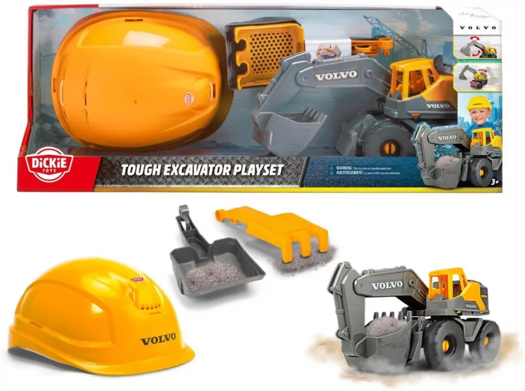 Construction Koparka Volvo z kaskiem 28cm - tantis.pl