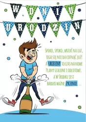 Karnet Comic B6 + koperta wzór nr 28 Urodziny