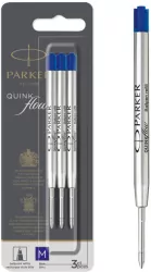 Wkłady do długopisów Parker Quinkflow niebieskie (M) 3 sztuki na blistrze 2119152