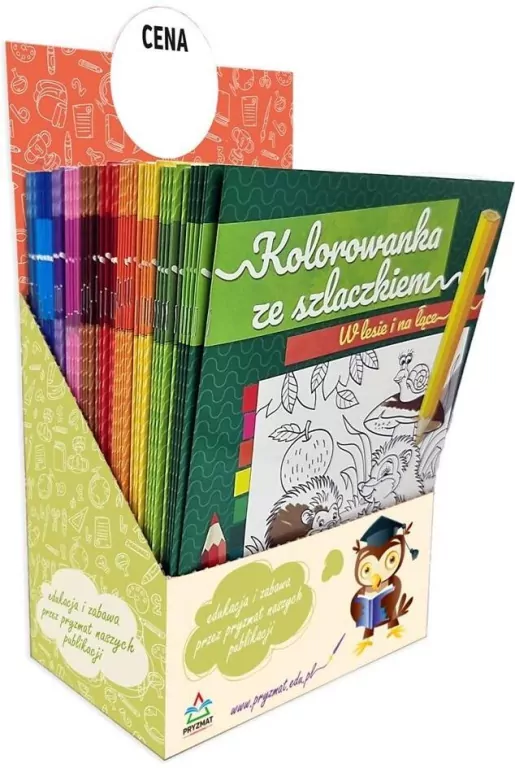 Kolorowanka ze szlaczkiem display, 60 sztuk - tantis.pl