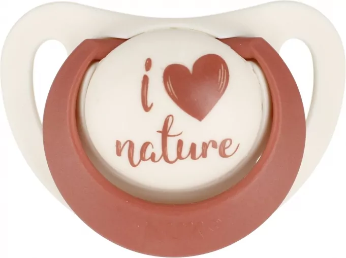 NUK. For nature. Smoczki. 18-36 miesięcy. Biały i czerwony - tantis.pl