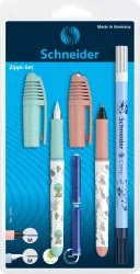 zestaw Pióro wieczne, pióro kulkowe, wymazywacz, naboje