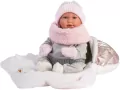 Llorens lalka hiszpańska bobas płacząca Mimi nosidełkiem 42cm - tantis.pl