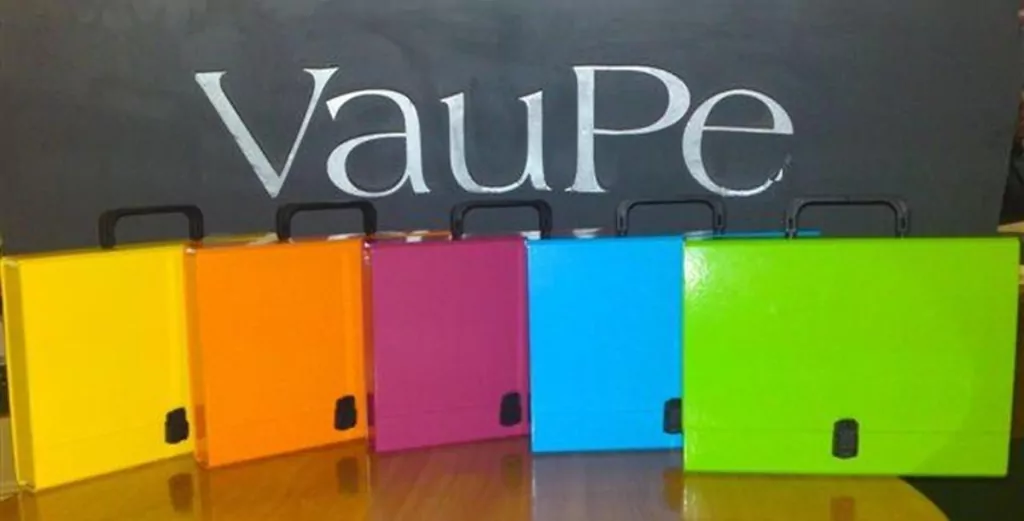 Vaupe. Teczka z rączką A4, Classic 304/19, Jasnoniebieski - tantis.pl