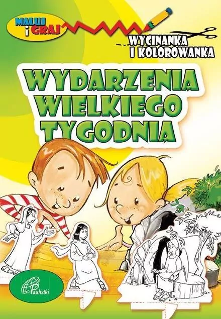 Wycinanka i kolorowanka. Wydarzenia Wielkiego Tygodnia - tantis.pl