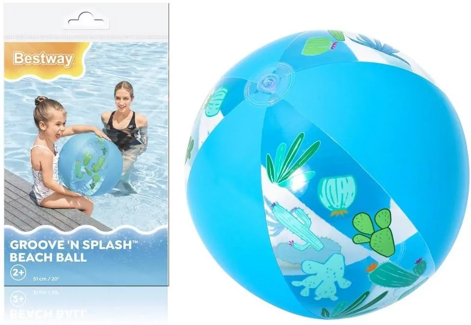 Piłka dmuchana niebieska 51cm - tantis.pl