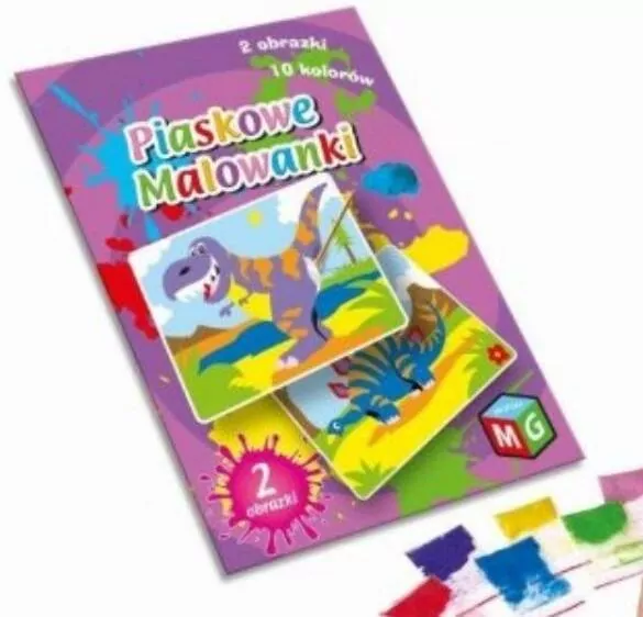 Piaskowe malowanki. Dinozaury - tantis.pl