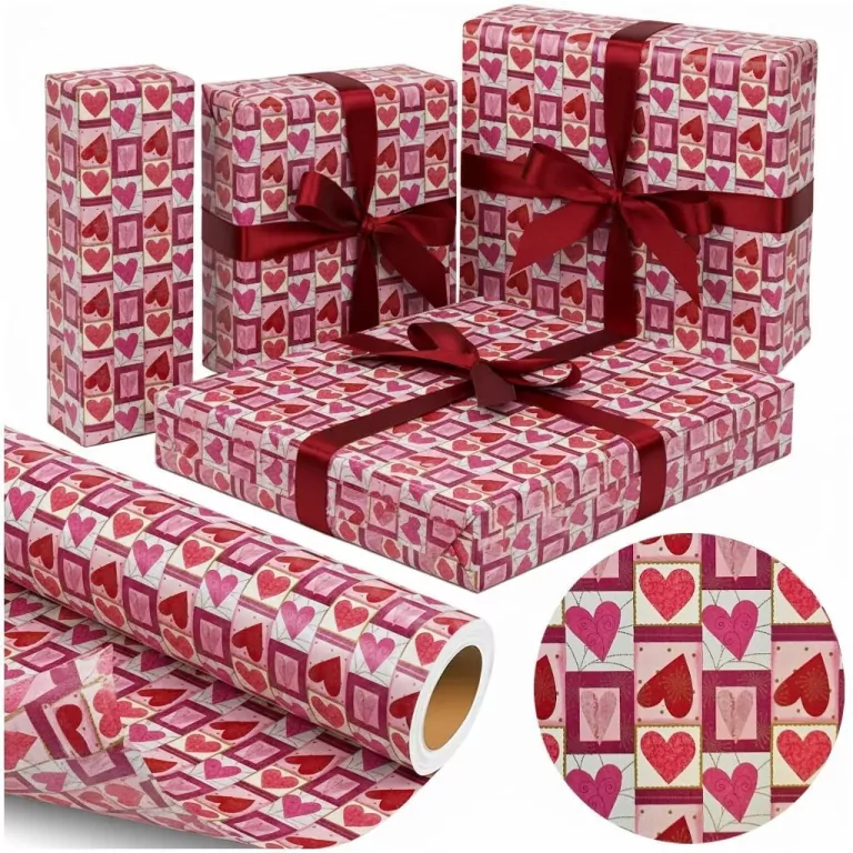 Papier ozdobny Serca Miłości X-Strong 38cmx20m - tantis.pl