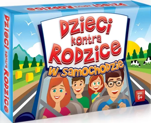 Dzieci kontra rodzice w samochodzie. Gra podróżna