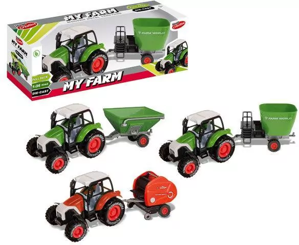 Traktor metalowy Moje Ranczo 30cm - tantis.pl