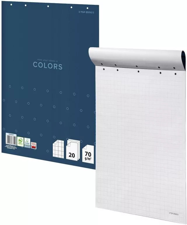 BLOK DO FLIPCHARTA 640X900/20K KRAT 70G TOP/1 - tantis.pl