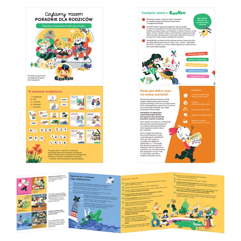 CzuCzu. Zestaw do nauki czytania. Czytamy razem - tantis.pl