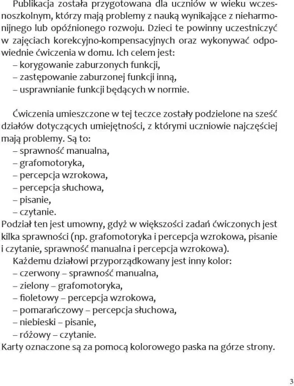 Karty pracy z ćwiczeniami korekcyjno-kompensacyjnymi. Klasy 1-3 - tantis.pl