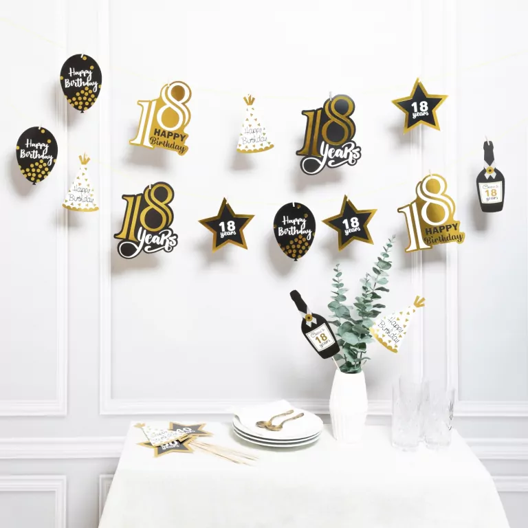 Dekoracja urodzinowa 18 - tantis.pl