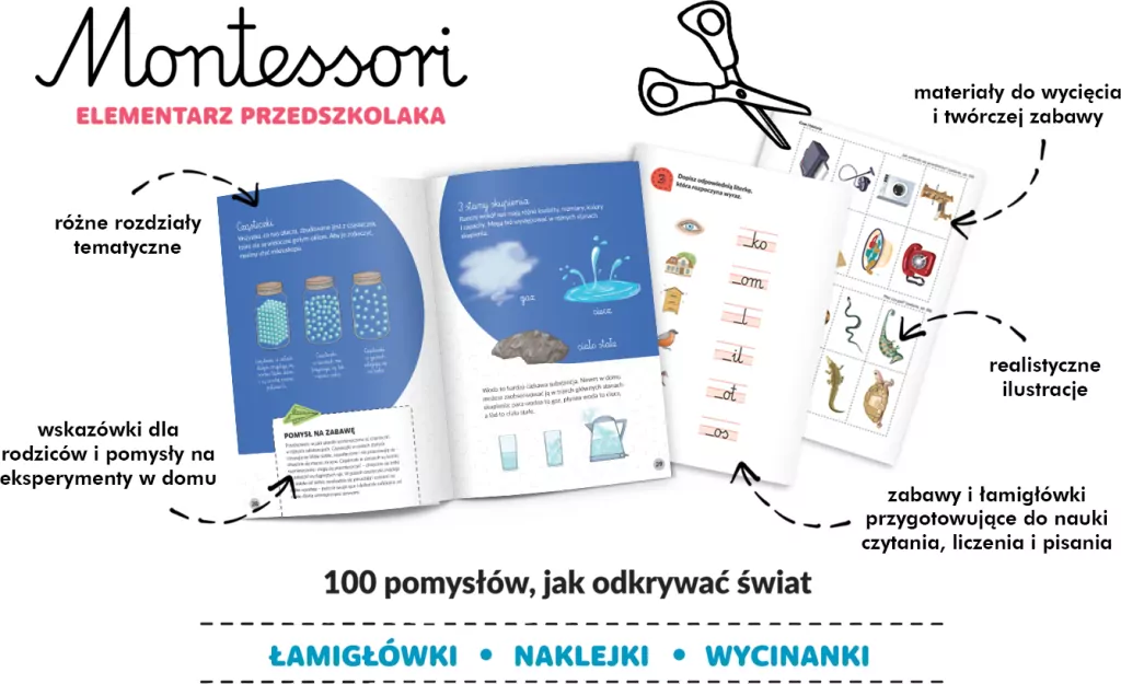 Kapitan Nauka Montessori Elementarz przedszkolaka - tantis.pl