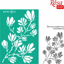 Szablon samoprzylepny wielokrotnego użytku magnolia21x29.7cm