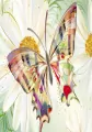 Karnet B6 + koperta. Motyl, kwiaty - tantis.pl