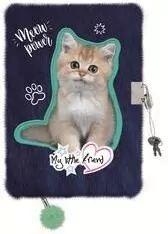 Pamiętnik z kłódką A5/96K włochacz Kitty Party - tantis.pl