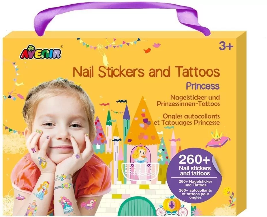 Naklejki na paznokcie i tatuaże. Księżniczki - tantis.pl