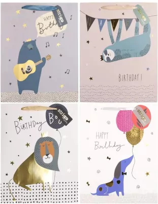 Torba prezentowa Party 26x12x32cm mix STRIGO