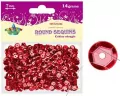 Cekiny okrągłe czerwone metaliczne 7mm 14g.(cm6r) - tantis.pl