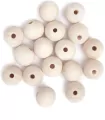 Koraliki drewniane kulki 20mm - tantis.pl