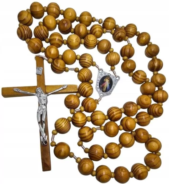 Różaniec J.U.T. drewniany - tantis.pl