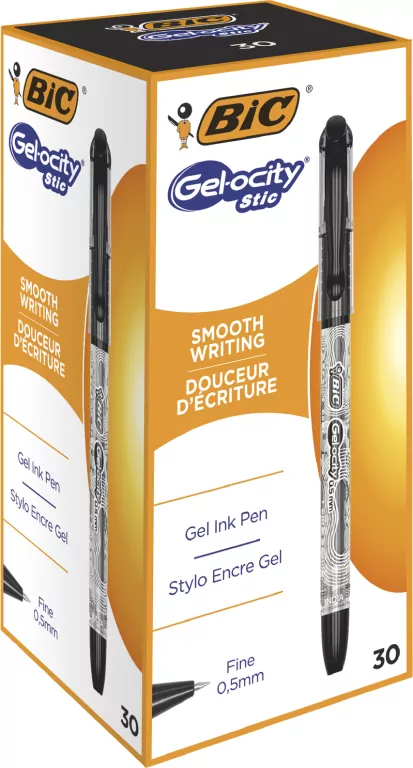 Długipis żelowy BIC Gel-ocity 0,5mm. Czarny - tantis.pl