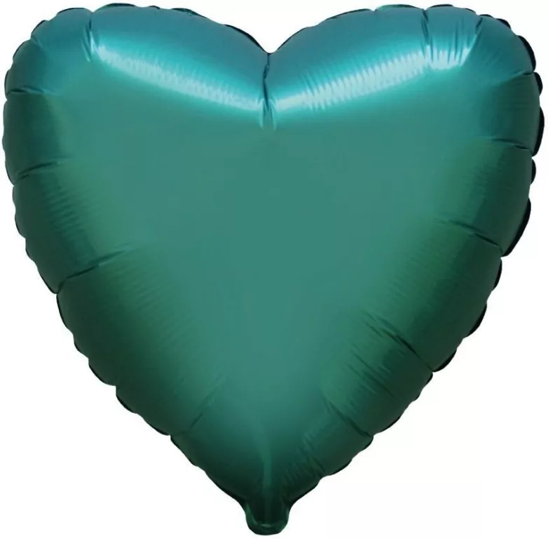 Balon foliowy 46cm Serce satynowe zielone - tantis.pl