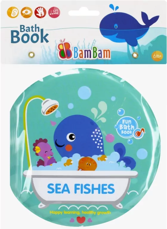 Książeczka do kąpieli. Zwierzęta morskie - tantis.pl