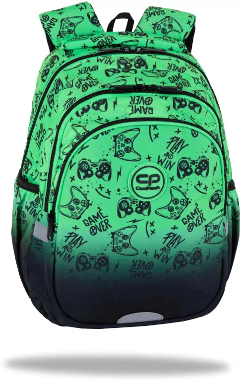 Plecak szkolny Coolpack Jerry Game Over Gradient Green - tantis.pl