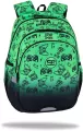 Plecak szkolny Coolpack Jerry Game Over Gradient Green - tantis.pl