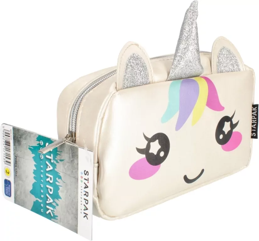 Piórnik saszetka Silver Unicorn - tantis.pl