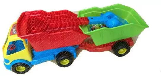 Samochód z klockami i łopatką - tantis.pl