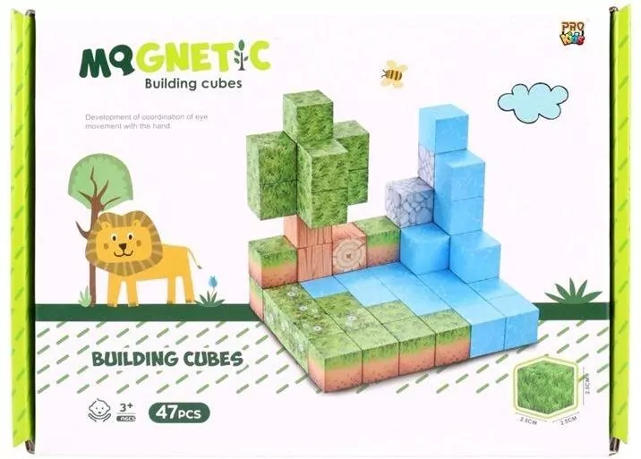 Klocki magnetyczne własny świat 47el - tantis.pl
