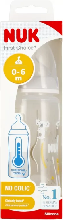NUK. First Choice. Butelka. 300ml. 0-6 miesięcy. Safarii - tantis.pl
