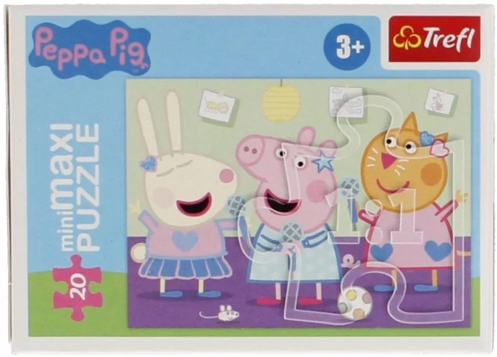 Puzzle 20 miniMaxi. Beztroski dzień Peppy 3 - tantis.pl