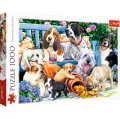 Psy w ogrodzie. 10556. Puzzle 1000. Trefl - tantis.pl