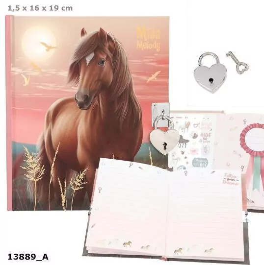 Pamiętnik na kłódkę Miss Melody 13889A - tantis.pl