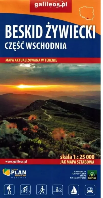 Mapa - Beskid Żywiecki cz. wszchodnia 1:25 000 - tantis.pl