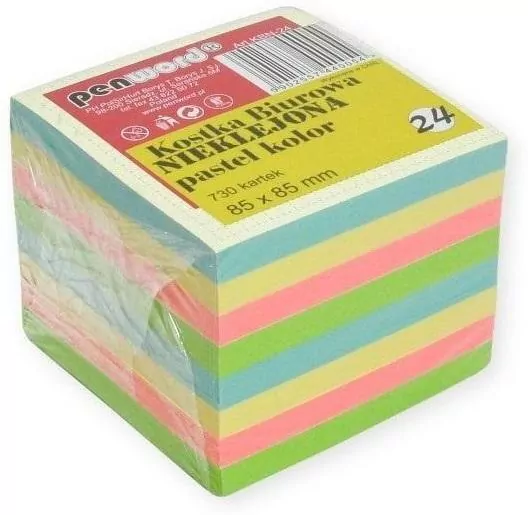 Kostka biurowa pastel 85x85x70mm 730K - tantis.pl