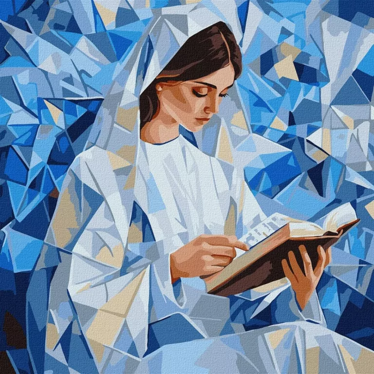 Malowanie po numerach - Cicha lektura 40x40cm - tantis.pl
